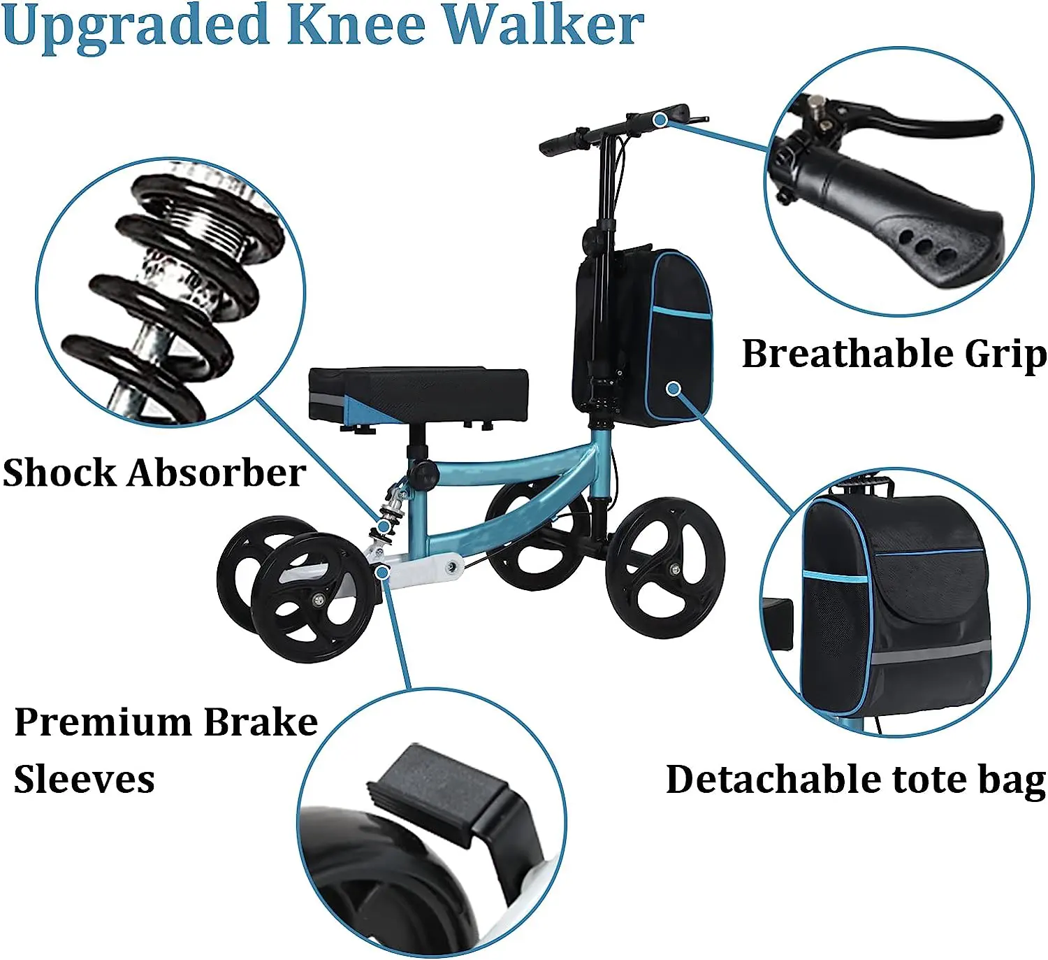 Ousite rodillera scooter un ciclomotor para ayudar a las rodillas a caminar