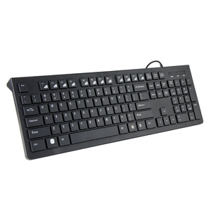 VCOM Ergonomic <strong>Computer</strong> <strong>Keyboard</strong> Wired 104Key Plug Play USB <strong>Keyboard</strong> for Office and Home