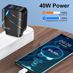 40W EU <strong>US</strong> <strong>AU</strong> <strong>Plug</strong> Type c Wall Fast Charger USB Power Universal Travel Adapter Portable Mobile Phone Charger - Product Image 5