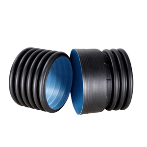 מחיר סיטונאי צינור גלי <span class=keywords><strong>hdpe</strong></span> 2 "3" 4 "מחורר קיר כפול צינור ניקוז ביוב