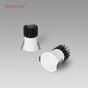 Narrow Frame Aluminum Downlight Round Housing Deep Antiglare <strong>9W</strong> Recessed <strong>LED</strong> Down Light for Living Room Office Hotel Shop - Product Image 2