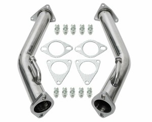 09-18日産370z08-13インフィニティG37用パイプストレートエキゾーストダウンパイプヘッダー