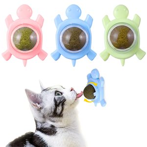 Bolas de hierba gatera para gatos, cuenco de plata de pared comestible, orgánico, bonito - Product Image 1