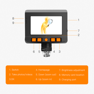 4.3-inch Color LCD Display Student <strong>Microscope</strong> High Powered <strong>Microscope</strong> <strong>Digital</strong> <strong>Microscope</strong> Camera - Product Image 6