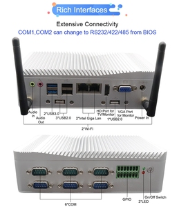 Fanless Mini Pc DDR4 MSATA M.2 Slots 6 COM Core I3 8130u I5 8250u Rugged <strong>Embedded</strong> Box PC Industrial <strong>Computing</strong> Automation <strong>Systems</strong> - Product Image 3