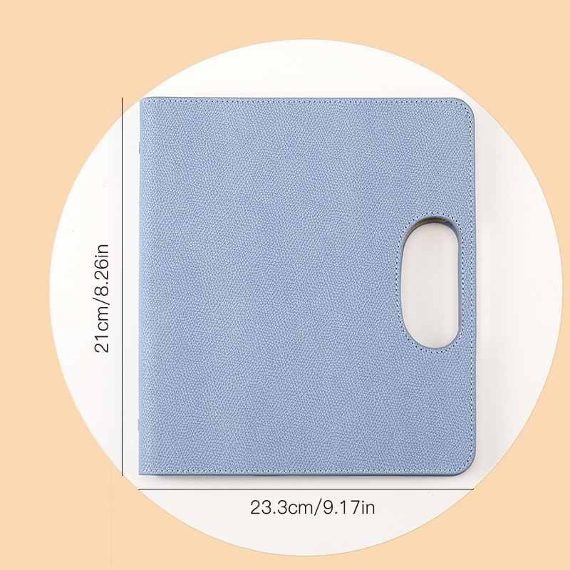 Cuaderno portátil gris azul