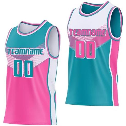Teal and Pink and White