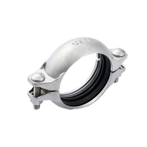 Stainless Steel Rigid Grooved <strong>Coupling</strong> Clamp SS304 or SS316L Casting Technics <strong>DN</strong> Model for Oil Application - Product Image 1