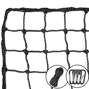 Factory HDPE Black Sports <strong>Net</strong> Court Fence Pet Cat Safety Barrier Batting Cage Netting Balcony Window Stairs Protection PE <strong>Net</strong> - Product Image 1