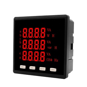 AC80-265V电源数字万用表发光二极管96 * 96毫米三相能板仪表，用于伏安频率检测 - Product Image 3