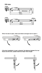 330k DC24V 500kgs * 2 động cơ đôi <span class=keywords><strong>Swing</strong></span> Gates tự động <span class=keywords><strong>Swing</strong></span> cổng mở <span class=keywords><strong>Swing</strong></span> tự động cửa nhà điều hành - Product Image 5
