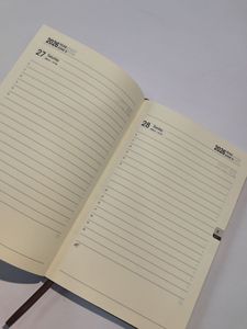 New Style 2026 Yearly Planner Customized <strong>Notebooks</strong> Faux Leather Cover Diary <strong>Color</strong> English Spanish Pages <strong>with</strong> Day pages - Product Image 4
