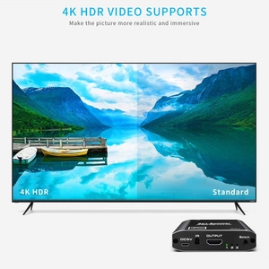 Conmutador HDMI 3x1 4K 2.0b 18Gbps HDR Switch Audio Video 3 Entrada a 1 Salida con control remoto para PS4 XBOX STB PC