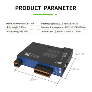 Protocol Gateway CC-Link IE Field Basic to RS485/RS232/RS422 Modbus RTU Protocol Converter Module Data Converter