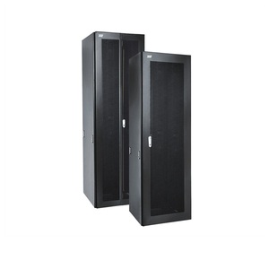 Puerta bloqueable y gabinete de red de estructura de nueve pliegues laterales para gabinete de servidor de equipos de telecomunicaciones con alta carga - Product Image 1