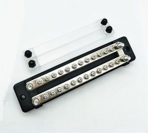 Terminal Block 24 Point Terminal <strong>Busbar</strong> 24 Terminal Bus bar for Car Boat Marine Caravan RV - Product Image 1