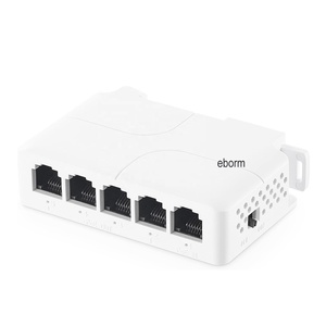 4 PoE Out Extender IEEE802.3af/at/bt PoE Powered 90W Din ray ağ genişletici içinde 100Mbps PoE geçidi anahtarı 1PoE - Product Image 1