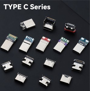 USB Connector Female 6 16 24 Pin Dip Usb-c Type a B C <strong>Socket</strong> <strong>2.0</strong> 3.0 Smt Female Male Sunk Plated Usb c Connector for PCB - Product Image 2