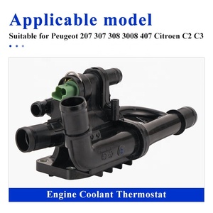 Peugeot Citroen Fiat motor termostatı motor soğutma suyu termostatı yeşil 2 pins için konut 1336.<span class=keywords><strong>AF</strong></span> 1336AF ile 9660660380