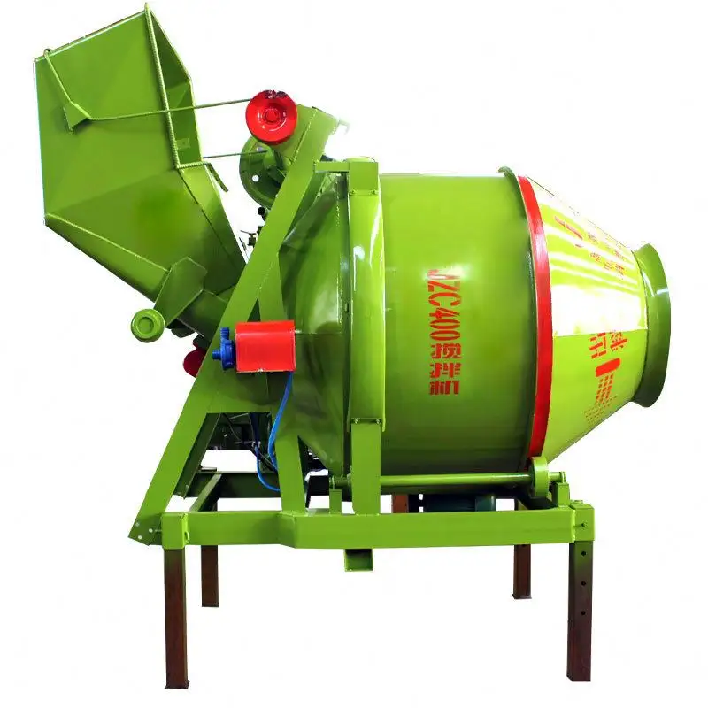 Bétonnière électrique entièrement automatique ingénierie 400L Selfloading Basculement Bucket Mobile Ciment Mixer