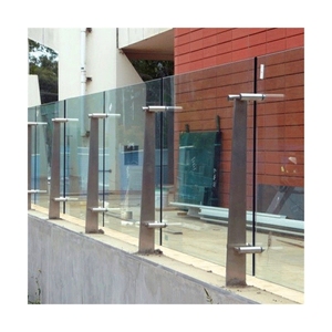 Prima fabrika Modern açık balkon güvenlik korkuluk hiçbir pas paslanmaz çelik korkuluk ile cam sonrası teras korkuluk tasarımlar - Product Image 5