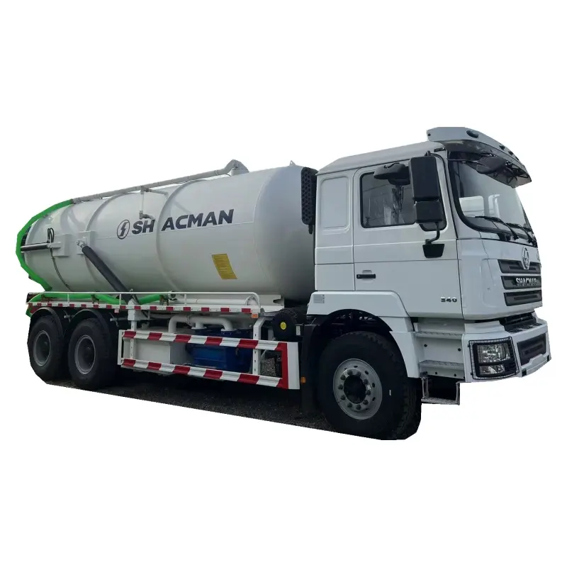 Горячая распродажа, вакуумный насос SHACMAN 20CBM, всасывающий канализационный резервуар для жидких отходов, грузовик для очистки сточных вод