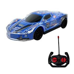 Toptan 1/22 Light Up şeffaf Rc yarış arabası oyuncaklar reçine dört kanallı uzaktan kumanda araba çocuk hediyeler için setleri