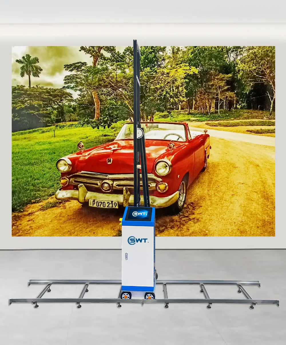 Impresora de pared UV vertical 3D impresora de pared UV automática máquina de pintura mural vertical se puede utilizar en el suelo