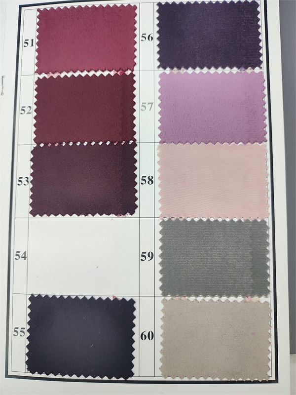 Plain Holland Velvet Colour Card(Matte Feel)