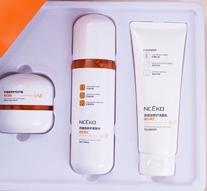 女性VEスキンケアセット3In1用の高品質プライベートラベルNceko顔修復 & アンチエイジングデイリースキンケア製品 - Product Image 1