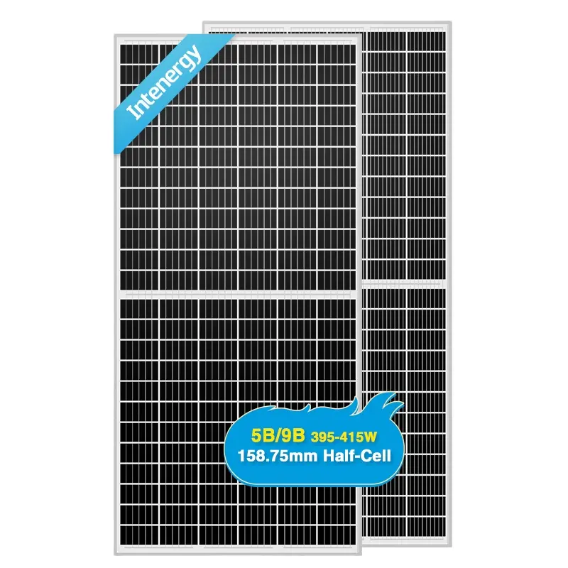 INTENERGY Hot-Sale PERC Mono kristalline Solarpanel-Dachziegel 410W Halbzellen-Solarmodule für das Haus