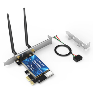 EDUP kablosuz EP-9619 Dual Band 600Mbps masaüstü PCI-E WiFi adaptörü Windows için BT4.0 802.11ac WLAN ağ kartı ile - Product Image 1