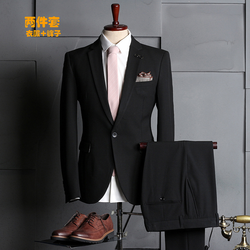 Black (suit + trousers)