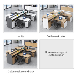 Schreibtisch Büro Personal Schreibtisch einfache moderne Bildschirm Station Schließfach Trennwand Mitarbeiter <span class=keywords><strong>Computer</strong></span> Schreibtisch