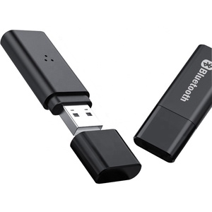 Receptor de audio para coche, adaptador con micrófono, llamada, aux, Bluetooth, salida USB, azul, BT5.0 - Product Image 1