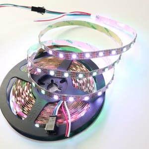 แถบไฟ LED 5050 WS2812B สีในฝันพิกเซลติดได้ RGB IC 60LEDs/M แถบไฟ LED บาร์ทีวี - Product Image 4