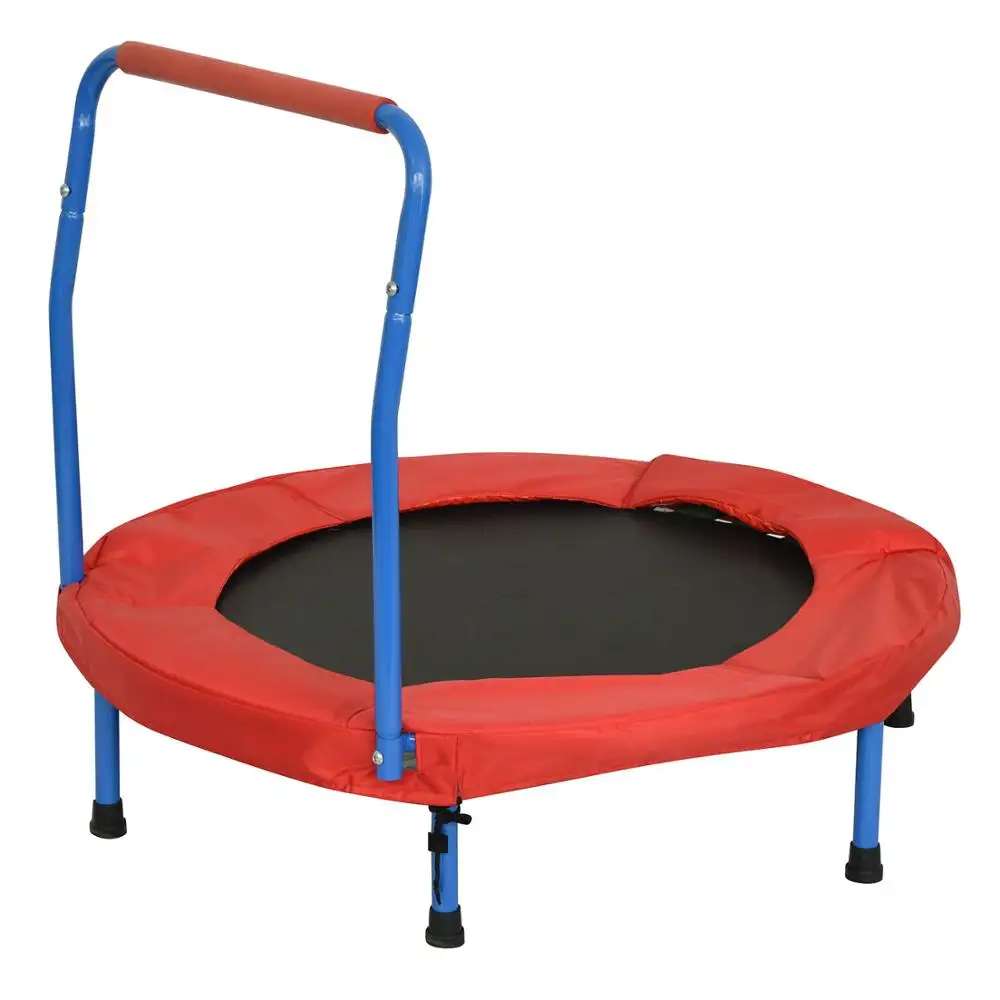 Günstige faltbare kinder mini trampolin mit gefaltet griff für kleinkinder
