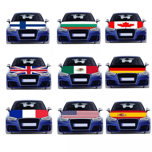 Новый продукт, Лидер продаж, дешевая ткань, полиэстер, логотип, Мексиканский Флаг, автомобильные чехлы для всех стран, Чехол для автомобильного капота, флаг - Product Image 2