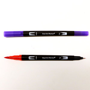 Bview Art ปากกาเมจิกปลายคู่สี120แปรงปลายสองด้านมีความยืดหยุ่นและหัวไฟน์ไลเนอร์0.4มม. สำหรับผู้ใหญ่สมุดระบายสีมังงะ - Product Image 6