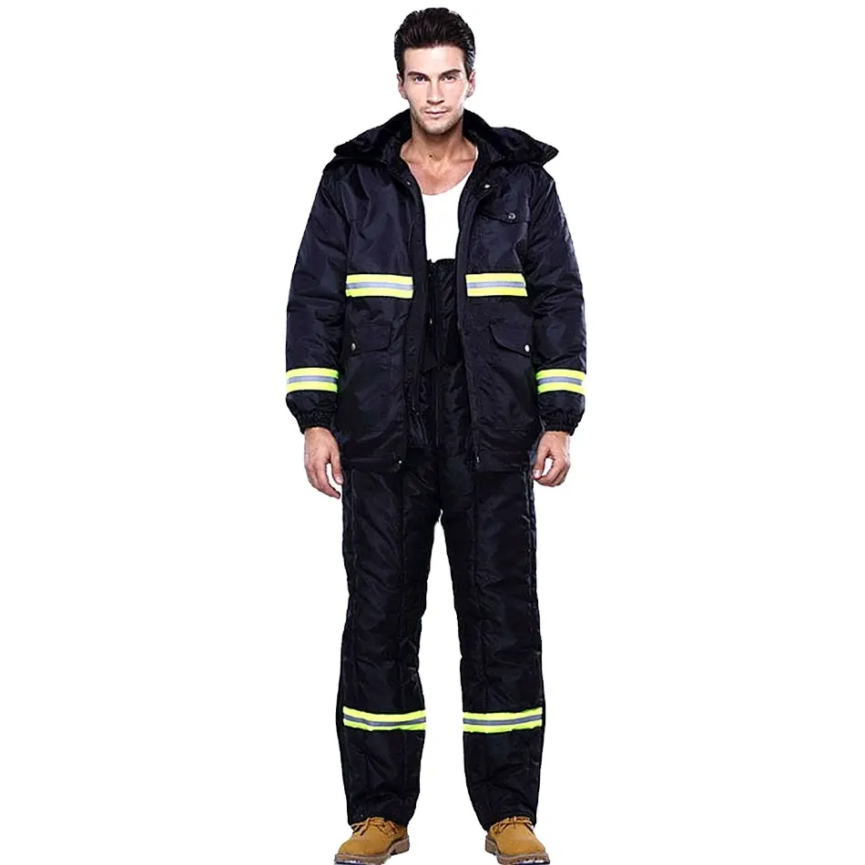 Costume de travail pour pièce froide, ensemble sur mesure, pour congélateur une veste et un pantalon, sûr, pour l'hiver