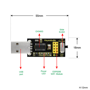 Keyestudio USB per ESP-01S la scheda di espansione Wifi scudo porta seriale modulo Wifi - Product Image 5