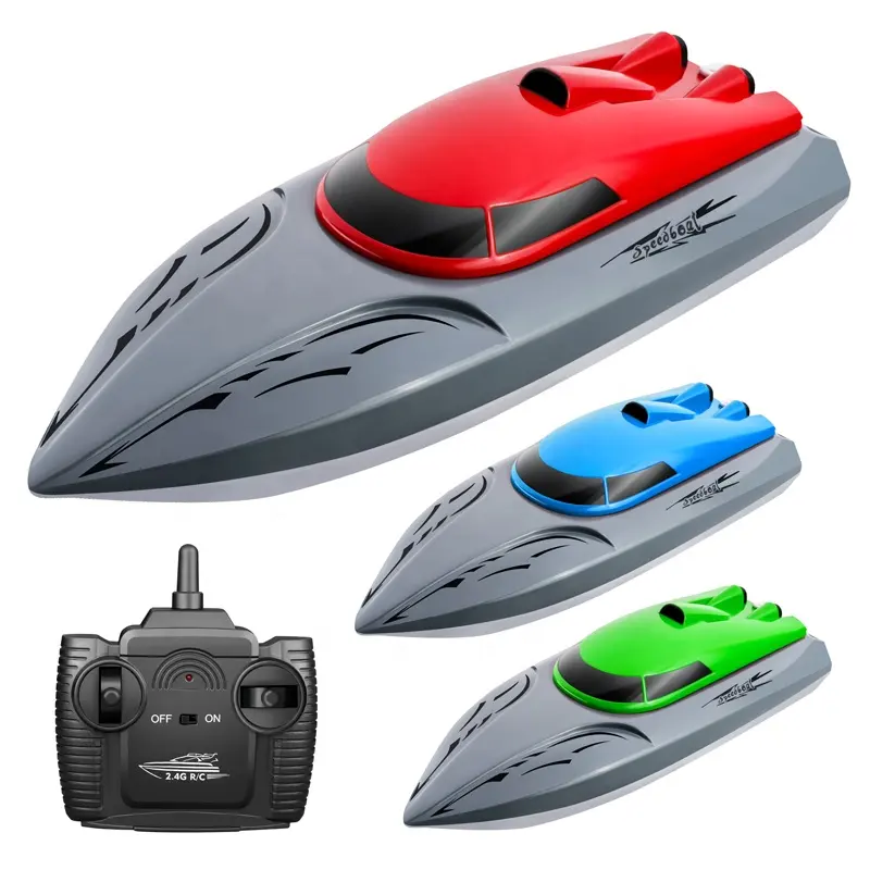 20 KM/H ad alta velocità Rc Fast Boat Ship Toys 2.4GHz 4CH motoscafo da corsa impermeabile con doppio motore