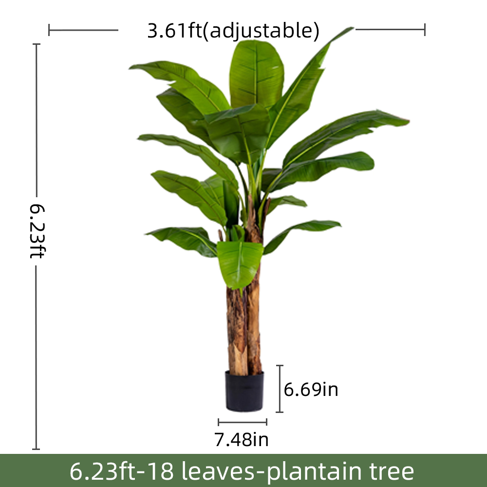 Vert - 1,9 m/18 feuilles