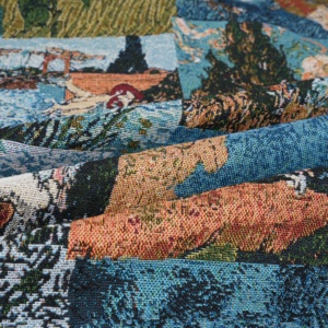 Jacquard Vải Polyester Bông Thổ Cẩm Dệt Sợi Nhuộm Bọc Cho Trang Trí Nội Thất Cho Sofa Bìa Áo Khoác Tấm Thảm Đệm - Product Image 3