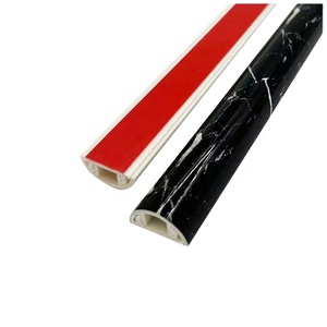 מחיר טוב PVC גזם צינור כבל פלסטיק באיכות גבוהה PVC חצי ירח גדלים גדלים כיסוי כבל פלסטיק כיסוי רצפת PVC - Product Image 2