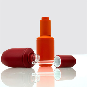 <strong>Deluxe</strong> Empty Cuticle <strong>Oil</strong> Body Essential <strong>Oil</strong> Lotion Container 30ml Frosted Glass Foundation Dropper Bottle - Product Image 3