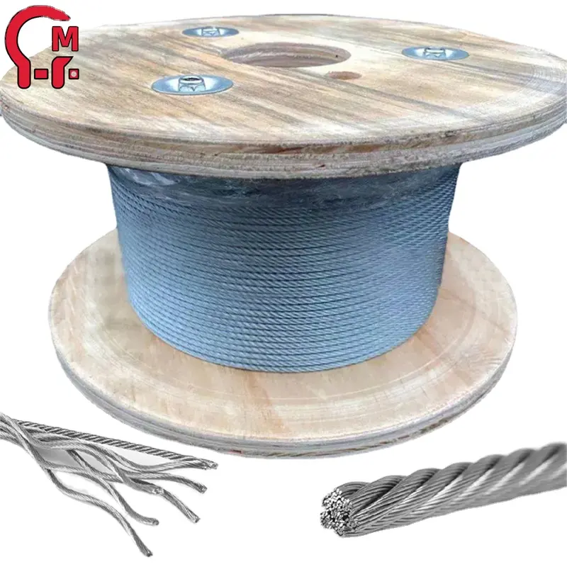 HLM-Cuerda de alambre recubierta de acero galvanizado, superventas