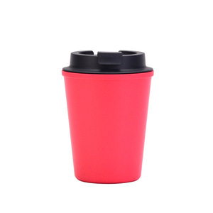 高品質カスタムロゴミニポータブルコーヒーカップ350ml 12オンスダブルレイヤー断熱カーカップドリンク用