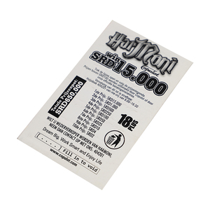 Hot Sale Professional Lower Price Custom Scratch Off Lottery Ticket Pull Tabs Game Lottery Tickets - Product Image 5