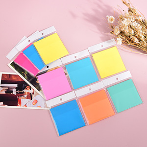 Pegatina de PET transparente personalizada, Bloc de notas adhesivas, Bloc de notas transparente de colores fluorescentes, planificador, accesorio de planificador personalizable - Product Image 3